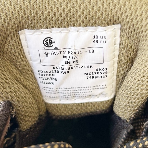 KODIAK Men’s Trail Waterproof Composite Toe Hiker Safety Work Shoe Brown Size 10 - Picture 9 of 14